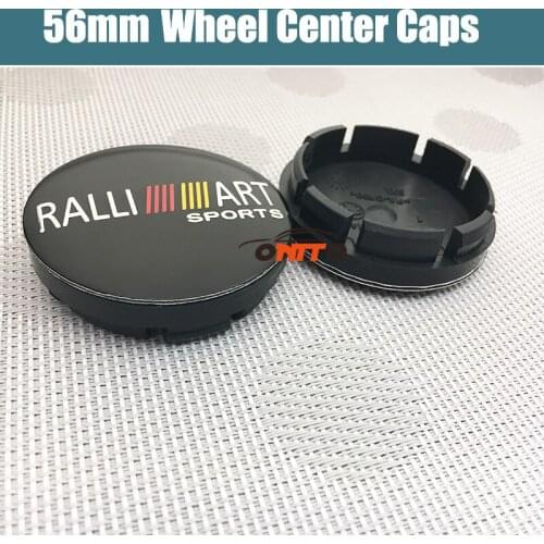 Auto Accessories 4pcs/lot RALLIART LOGO Car Wheel Center Cover Cap Hub Rim Car Emblem Badge cover for ralliart car styling