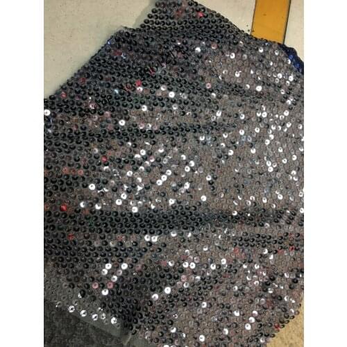 Sequins net tulle mesh nice looking embroidered french lace with sequins BZL-2823 for show