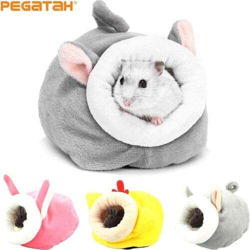 Hamster House Guinea Pig Accessories Hamster Cotton House Small Animal Nest Winter Warm For Rodent/Guinea Pig/Rat
