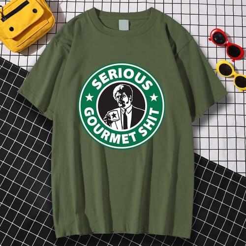Serious Gourmet Shit Funny Printing Tshirt Men Fashion Crewneck Tops Cartoons Breathable Streetwear S-XXXL Summer T Shirts Mens