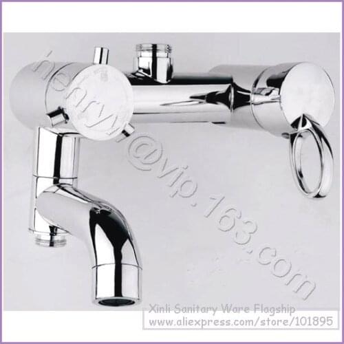 L15789 - Luxury Wall Mounted Chrome Color Brass Bath-Shower Tap