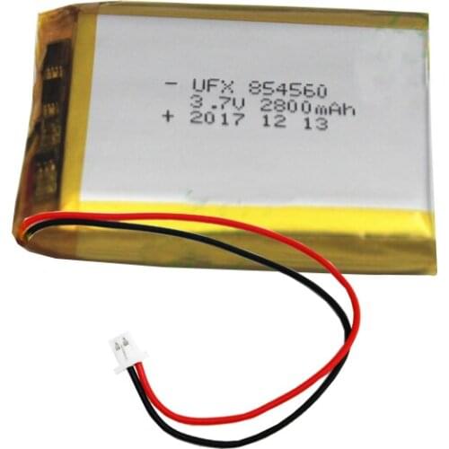 Lithium polymer battery 854560 3.7v 2800mAh mobile power emergency light massage chair medical equipment