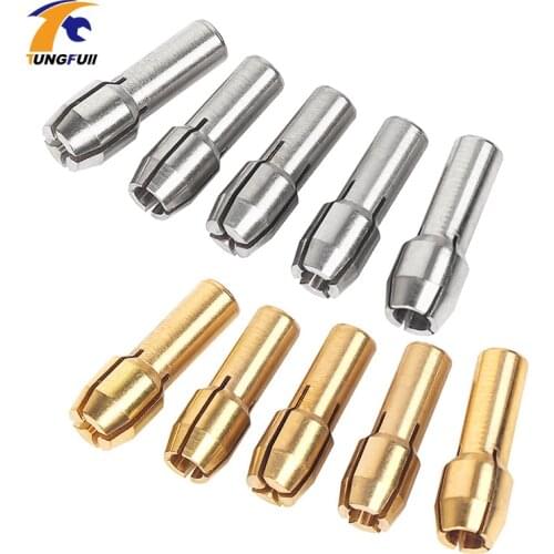 Dutoofree 10pcs Mini Drill Chuck Mini Grinding Machine Electric Engraver For Dremel Mini Drill Chucks Carving Copper Polishing
