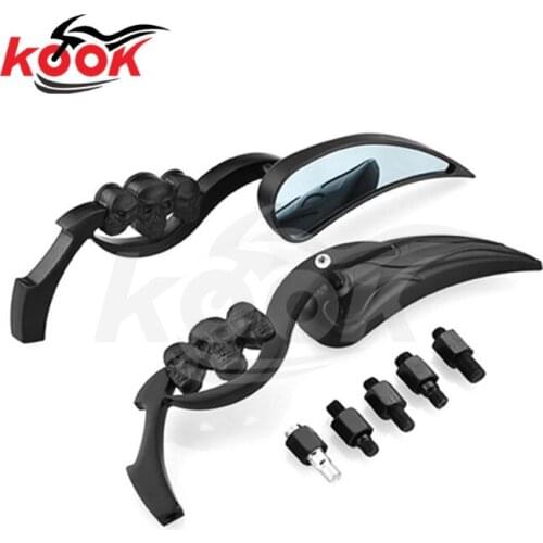 Motorcycle Universal 8mm 10mm motorbike rearview mirro side mirrors free shipping for yamaha honda suzuki Harley Davidson KTM