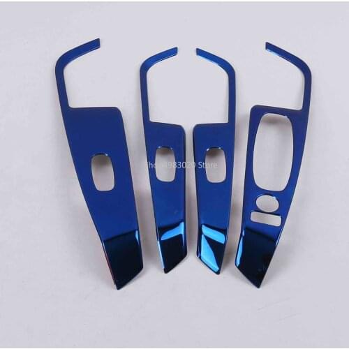 Stainless Steel Sticker For Nissan Kicks 2017-2019 door Window Control Panel Glass Lift Switch Cover Protector Car Accessories