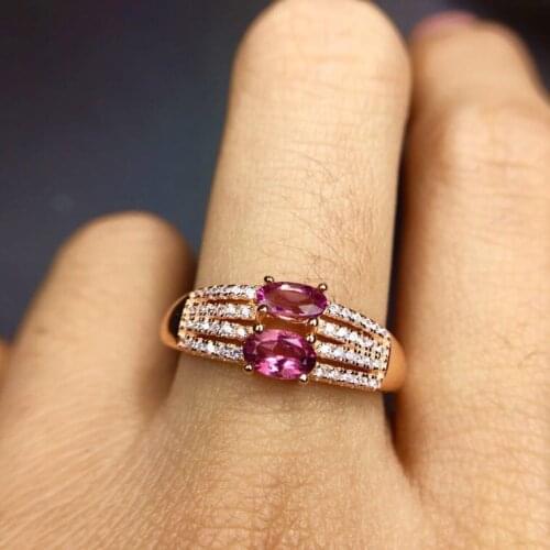 Natural real tourmaline ring Free shipping 925 sterling silver Handworked rings For men or women