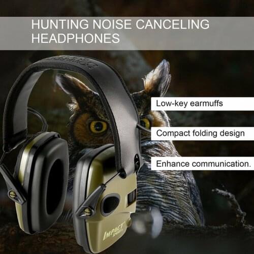 Earmuffs Outdoor Noise Reduction Electronic Headphones Without Battery Headphones with microphone Noise-proof Earmuff Dropship