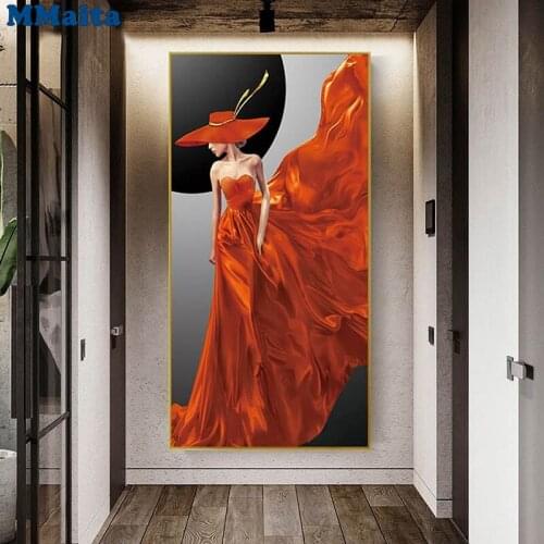Full Square/Round Drill Sexy Woman Diamond Painting Pictures Decor 5D Rhinestone Mosaic Embroidery Cross Stitch Home Deco GG5430