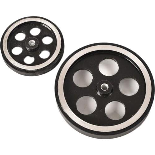 Durable Rubber Synchronous meter counter measuring wheel 200 300 mm perimeter circumference 6 8 10 mm hole shaft 2pcs in lot