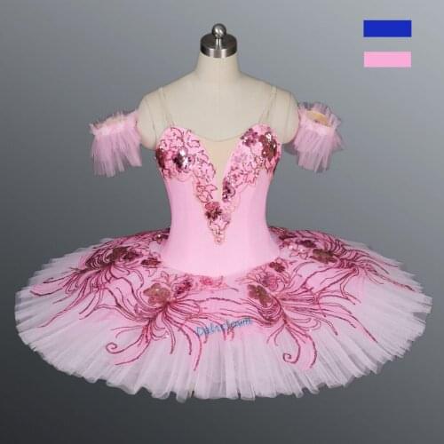 Performance Professional Ballet Tutu Girls Adult Kids Swan Lake Ballerina Dance Costume Pancake Tutu Pink Ballet Dress Girls