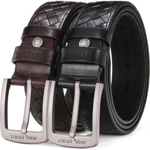 Luxury Brand Genuine Leather Belt for Men Smart Casual Cowskin Designer Waist Belt Pin Buckle Mens Belt Ceinture Homme