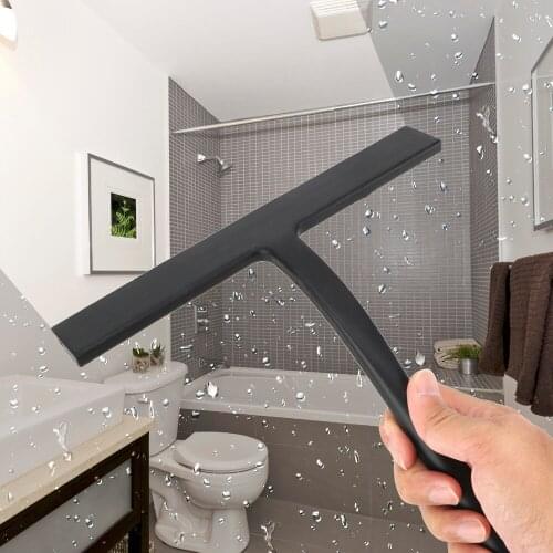 For Bathroom Kitchen Car Glass with Silicone Blade & Holder Hook Shower Squeegee Window Glass Wiper Cleaner Scraper
