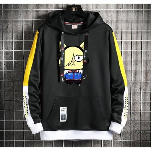 Anime Yuri on ice Hoodie women men Popular Harajuku Hoodeds Pullover Streetwear Casual Fake Two-Piece jacket coat