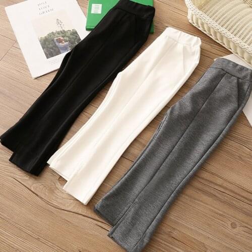 2020 Spring Kids Pants Casual Korean Boot Cut Pant Trousers for Girls 2 3 4 5 6 7 8 Y Toddler Girl Pants High Quality Baby Pants