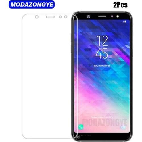 2pcs For Samsung A6 2018 Tempered Glass Samsung Galaxy A6 2018 A600F A600 SM-A600F A 6 2018 Screen Protector Protective Film