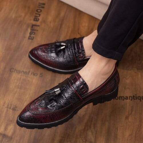 Plus size -48 shoes men original casual Italian crocodile mens leather fashion designer shoes mens high quality patent leather