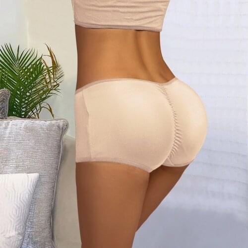 Women Sponge Padded Push Up Panties Buttocks Butt Lifter Fake Ass Briefs Butt Hip Dip Shaper Enhancer Seamless Control Panties