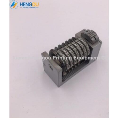 10 Pieces 7 digits 4x8 full steel numbering machine Gothic Font backward jump mode 543210... printing numerator 40x18x25/20mm