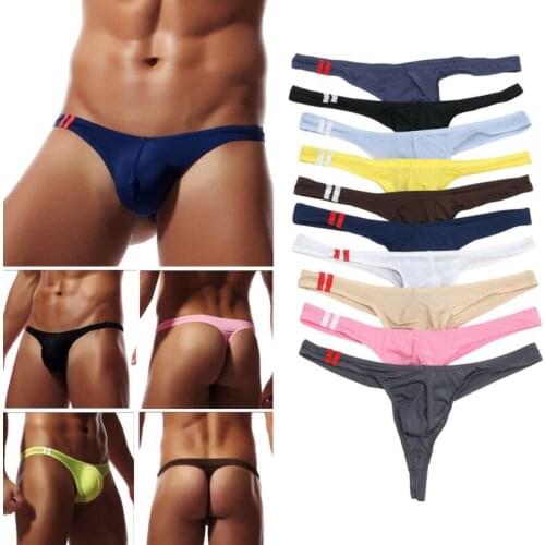 2020 Mens Underwear Panties Sexy Shorts Raised Underwear Ice Silk T Underwears Men Sexy Transparent Personal Briefs