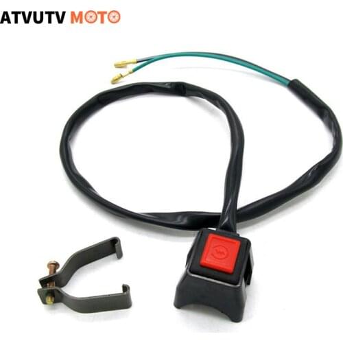 22mm Start Flameout Horn Kill Button Switch For ATV Mini Dirt Pocket Bike Chopper ATV Scooter