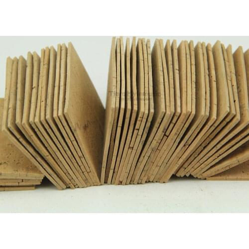 50Pcs Natural Sax Saxophone Neck Cork Sheet 1.5mm