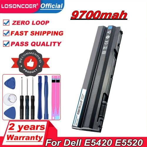 9700mAh Laptop Battery For Dell Latitude E5420 E5520 E5530 E6430 E6520 7420 7520 7720 5420 5520 5720 E6440 For Inspiron 14R 15R