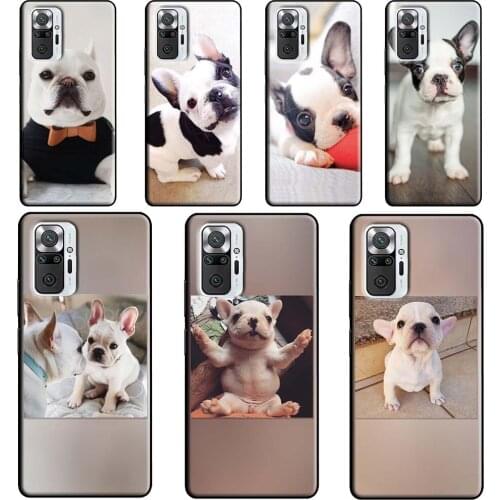 French Bulldog Dog Phone Case For Xiaomi Redmi Note 10 8 9 Pro Note 8T 9S Coque For Redmi 9C 9T K40 7A 8A 9A