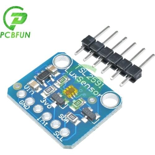 3.3V-5V TSL2591 Digital Light Sensor Breakout Module High Dynamic Range Lux IR Infrared Full Spectrum Diodes Detect for Arduino