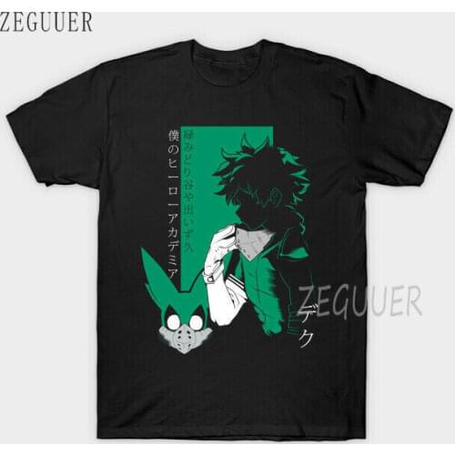 My Hero Academia Deku Midoriya Profile All Might Hero Plus Ultra Men T-shirt Aesthetic Fashion Streetwear Aesthetic Tshirt 2020