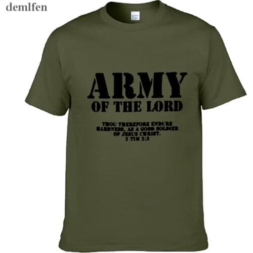 Army Of The Lord Christian Jesus Christ Men And Women Couples Matching T-Shirt Novel Style Custom Printing T Shirt Plus Size