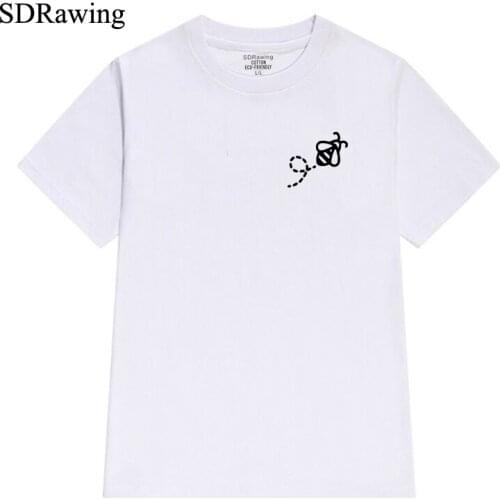 Bee Shirt Unisex Insect Cute T shirt Garden Gift Animal Plants Box Vase Beehive Honey Decoration Cute Bug Graphic Tees tops