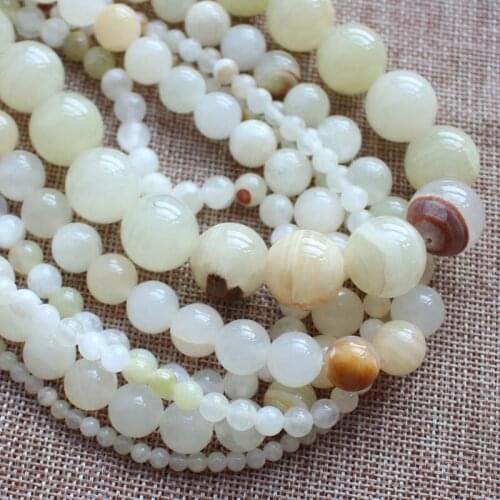 Smooth 4-8mm Multi-Color Persia Jad Round Loose Beads 15" DIY Jewelry Making