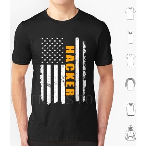 Hacker American T Shirt Print Cotton Programming Programmer Hackers Hackerman Hacker Anonymous Hack Hacker Quote Hacker Culture