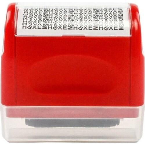 Identity Theft Prevention Stamp Identity Guard Roller Stamp Wide Rolling Security Stamp 6X6X3cm
