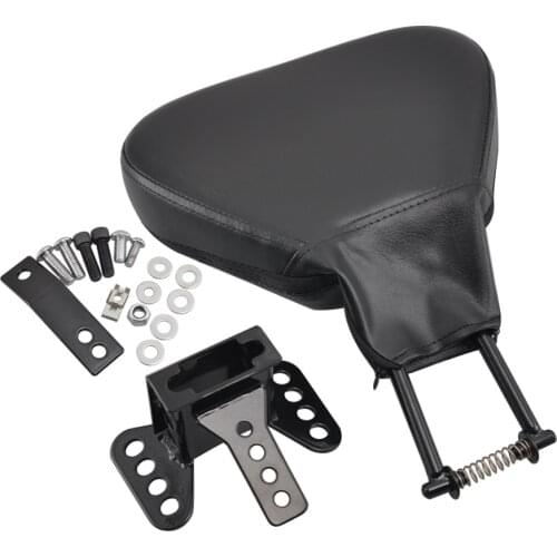 Motorcycles Leather Adjustable Stitched Backrest Driver Rider Back Pad Fits For Harley Touring Glides Road King 1988-2008