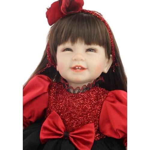 55cm Baby Sleeping Dolls Silicone Reborn Baby Dolls for Girls /boneca Reborn Brinquedos Best Christmas/birthday Gift for Kids