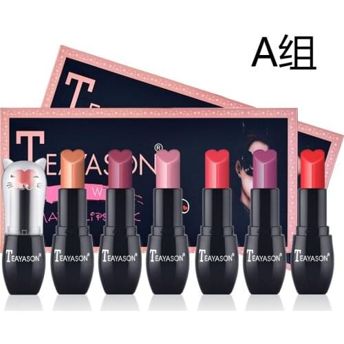 6 Colors Matte Lipstick Long Lasting Lip Gloss for Girls Women Waterproof Moisturizing Makeup