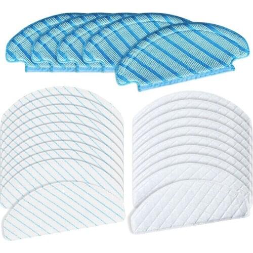 25Pcs Replacement Vacuum Mops Set Microfiber Mopping Pads for ECOVACS DEEBOT OZMO T8 T8+ T8 AIVI
