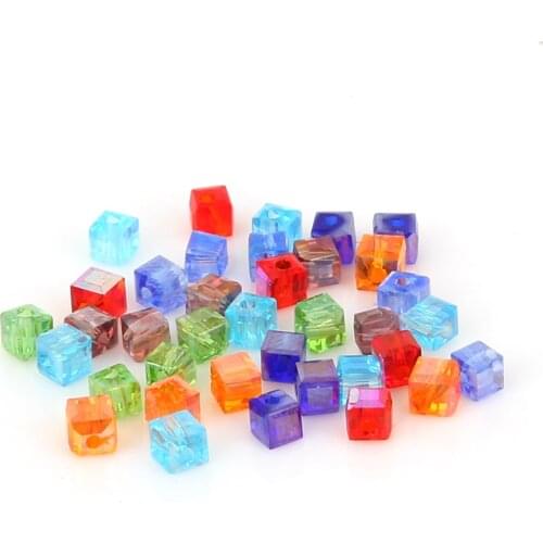 New arrival 200pcs/bag 2mm Multicolor Fashion Crystal Glass Square Beads For DIY Crafts Sewing Clothing Accessories Decoration