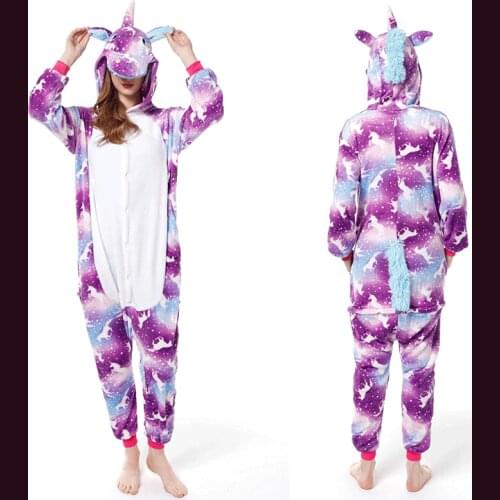 Boys Girls Unicorn Cat Animal Pajamas Cute Cartoon Onesies Kids Anime Pijama Winter Children Pyjamas Sleepwear Overalls Homewear