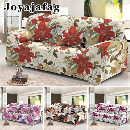 All-Inclusive Floral Printed Nordic Fashion Sofa Cover Elastic Non-Slip Universal Slipcover For All Seasons 1 2 3 4 Seater