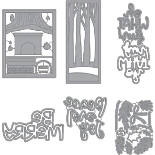 Mmao Crafts Metal Steel Cutting Dies New Be merry letters leaf bow Scrapbooking Paper/photo Cards Embossing Dies