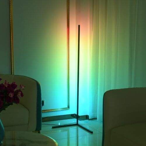 LED simple modern living room bedside vertical corner lamp Nordic sofa corner atmosphere lamp bedroom colorful floor lamps