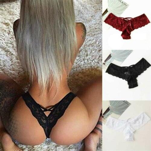Womens Sexy Panties Floral Lace Stretched High Waist Panty Triangle Solid Color Underwear Cozy Trimmed Lingerie Briefs Ladies