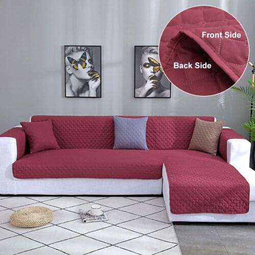 Universal Double-sided L-shaped Sofa Cover One-piece Home Pet Cat Anti-scratch Sofa Pad Wear-resistant Corner Slipcover