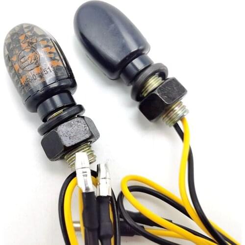 12V LED Mini Universal Motorcycle Turn Signal Light Indicator Lamp Blinkers Light Cafe Racer Old School Bobber Touring Dirt bike