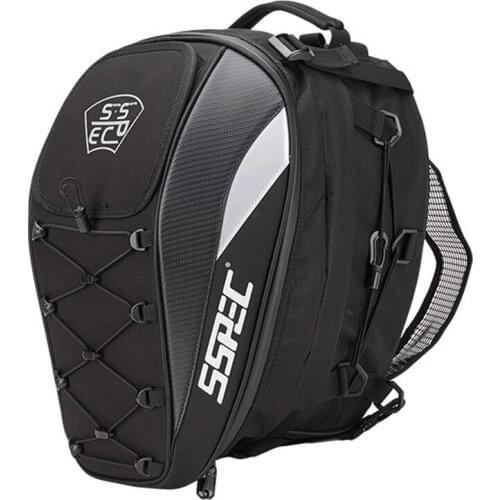 Waterproof Motorcycle Tail Bag Rear Seat Bag High Capacity Motorcycle Rider Backpack Helmet Bag