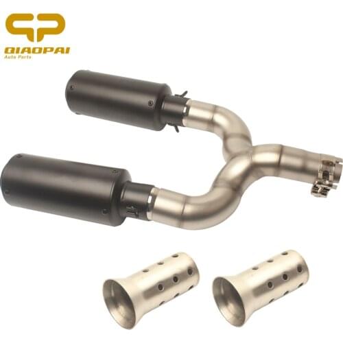 For Benelli 600 Full Exhaust Systems Middle Tube Adapter Link Pipe Motorcycle Exhaust Muffler 51MM Scooter Escape Moto DB killer