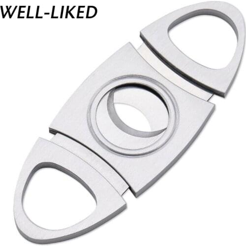 TOP Quality Cigar Cutter New Stainless Steel Metal Classic Cutter Guillotine Cigar Scissors Gifts