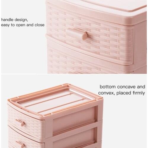 Drawer Mini Desktop Storage Box Multi-layer Cosmetics Finishing Box Plastic Jewelry Lipstick Organizer Storage Case H-best